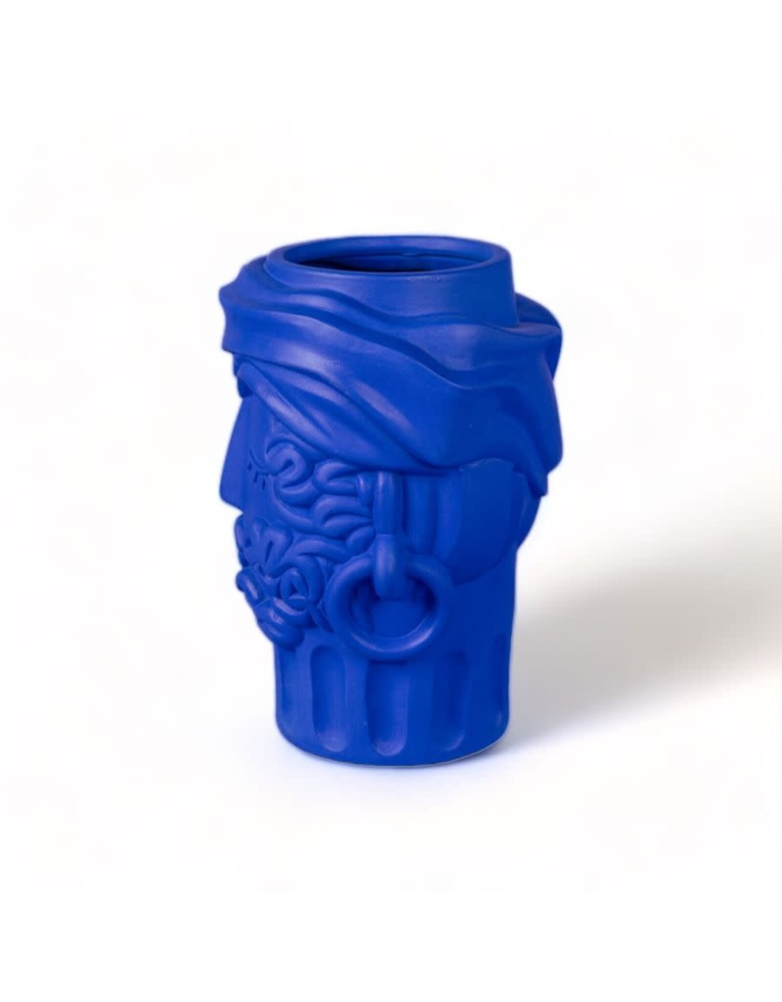 Seletti Terracotta Vase Man Blue