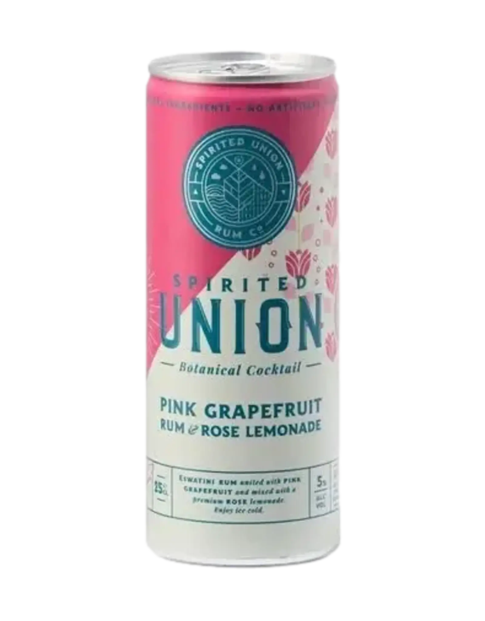 Spirited Union Ready to Drink Grapefruit Rum & Rose Lemonade