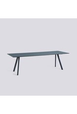 HAY CPH30 2.0 Table Deep blue water-based lacquered oak frame-L250 x W90 x H74-Smokey blue linoleum tabletop Deep blue water-based lacquered edge