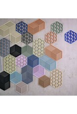 ZONE Denmark Potonderzetter Triangles Light Terracotta Silicone