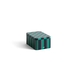HAY Tin Container-Small-Green and dark blue