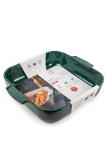 Peugeot France Appolia Vierkante keramische ovenschaal bosgroen 36 cm