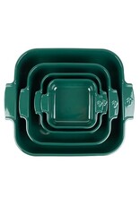 Peugeot France Appolia Vierkante keramische ovenschaal bosgroen 36 cm