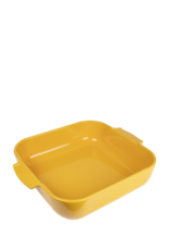Peugeot France Appolia Vierkante keramische ovenschaal Saffraangeel 36 cm