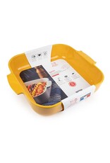 Peugeot France Appolia Vierkante keramische ovenschaal Saffraangeel 36 cm