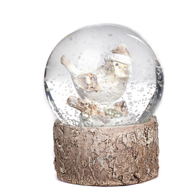 Goodwill Xmas Bird Snow Globe Crm 6,5cm Jonathan