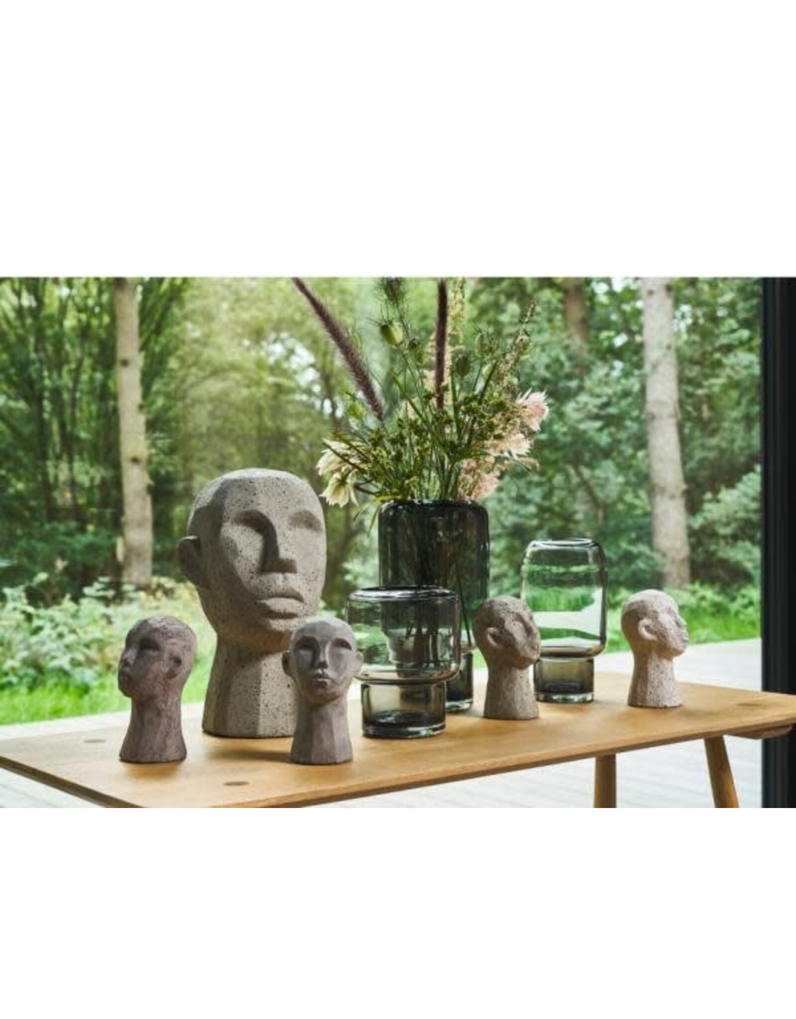 Villa Collection Hoej Vase Dia. 11.5 x 21 cm Grey