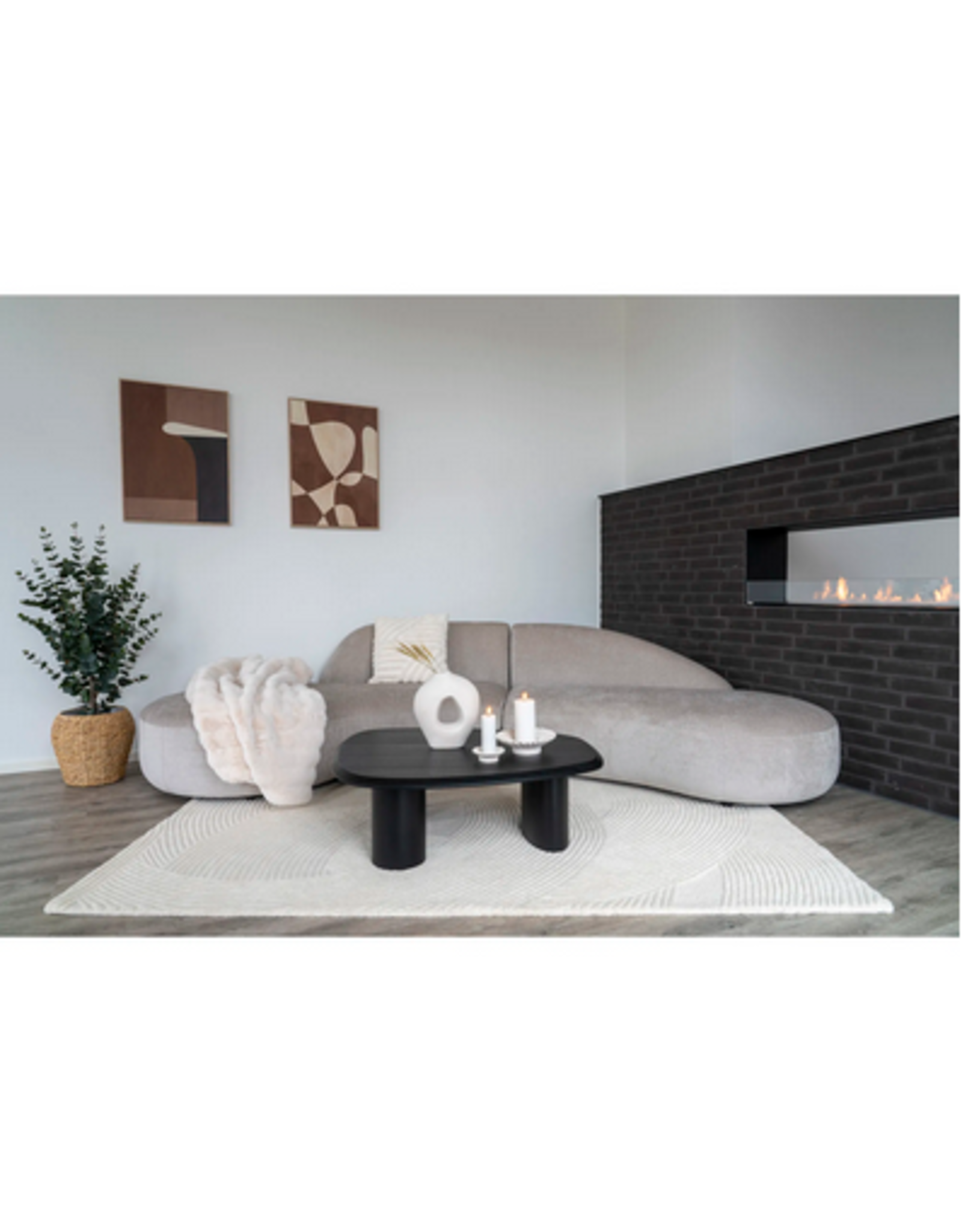 House Nordic Albany Cushion  white 45x45 cm