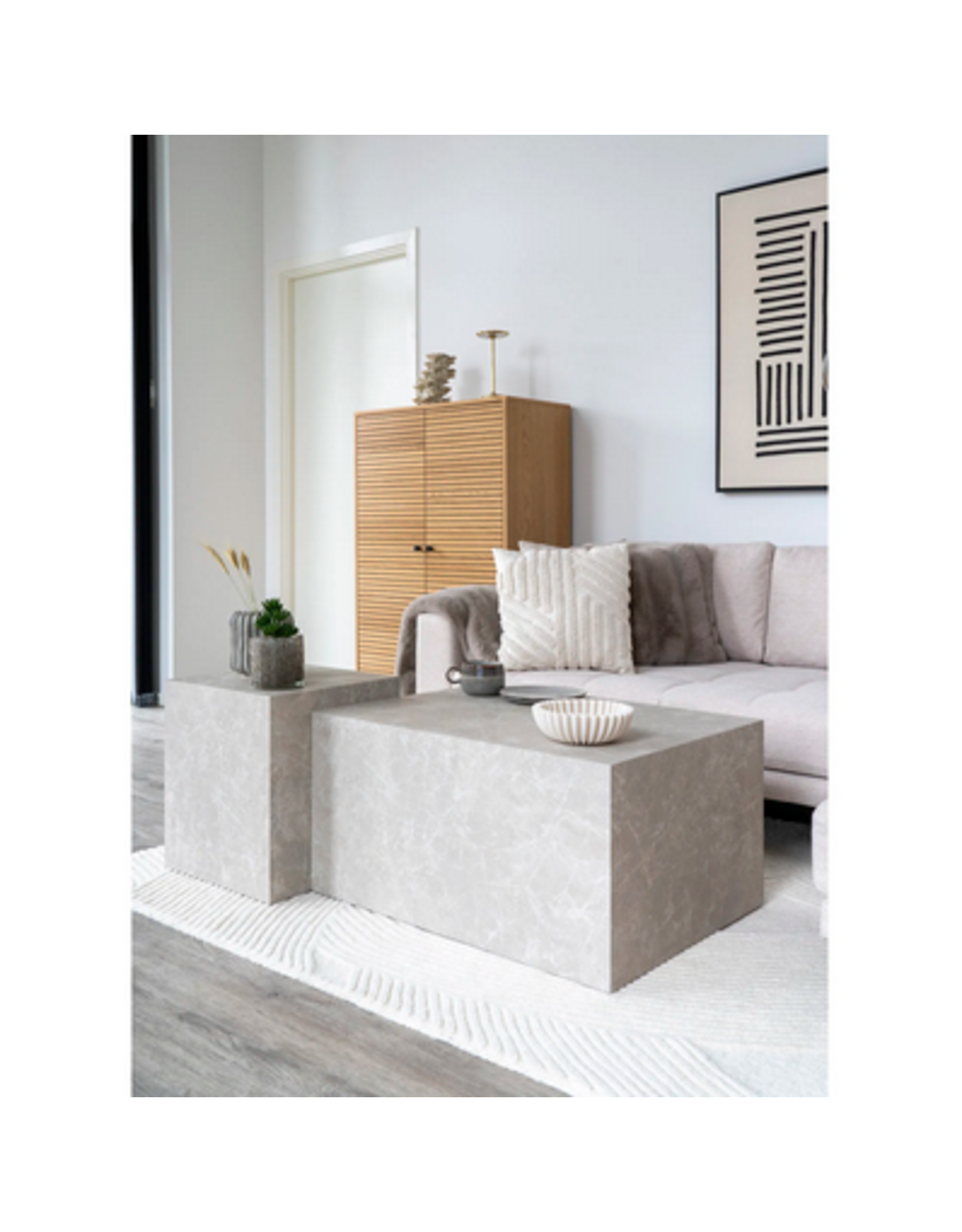 House Nordic Albany Cushion  white 45x45 cm