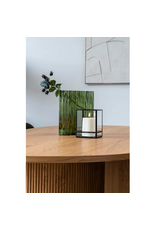 House Nordic Vase, glass, smoked green 21x12x26,5 cm