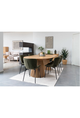 House Nordic Vase, glass, smoked green 21x12x26,5 cm