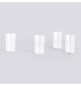HAY Angle Glass-Set of 4 Medium H10-Clear