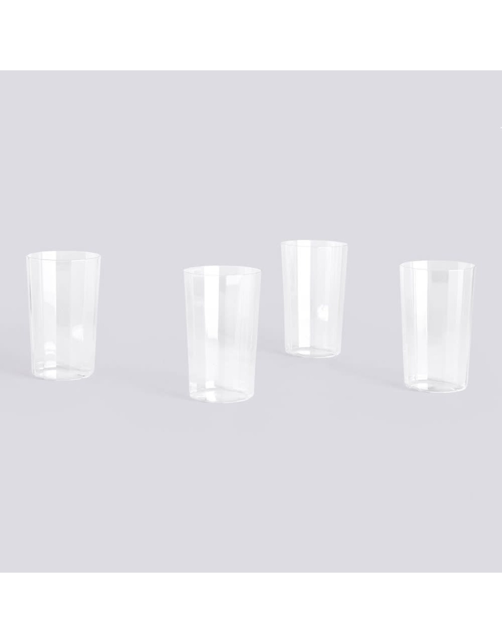 HAY Angle Glass-Set of 4 Large H13-Clear