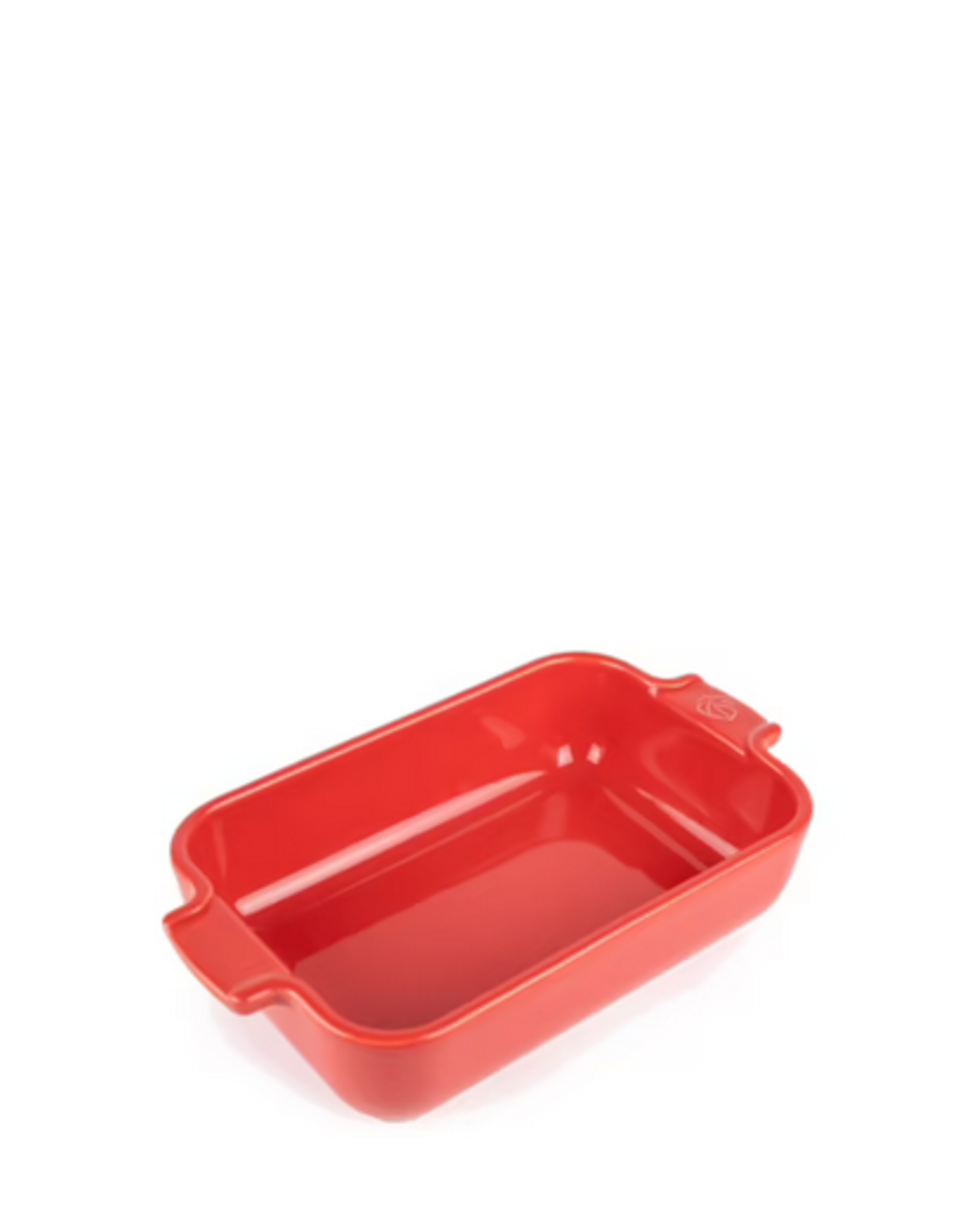 Peugeot France Appolia Rechthoekige individuele keramische ovenschaal, rood, 22 cm