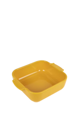 Peugeot France Appolia Vierkante keramische ovenschaal Saffraangeel 21 cm