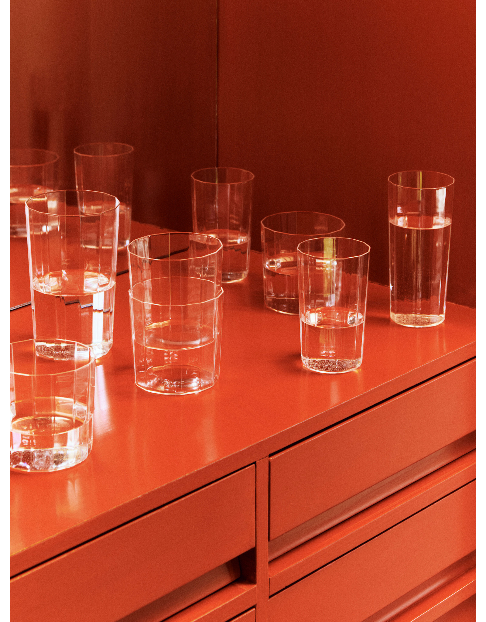 HAY Angle Glass-Set of 4 Large H13-Clear