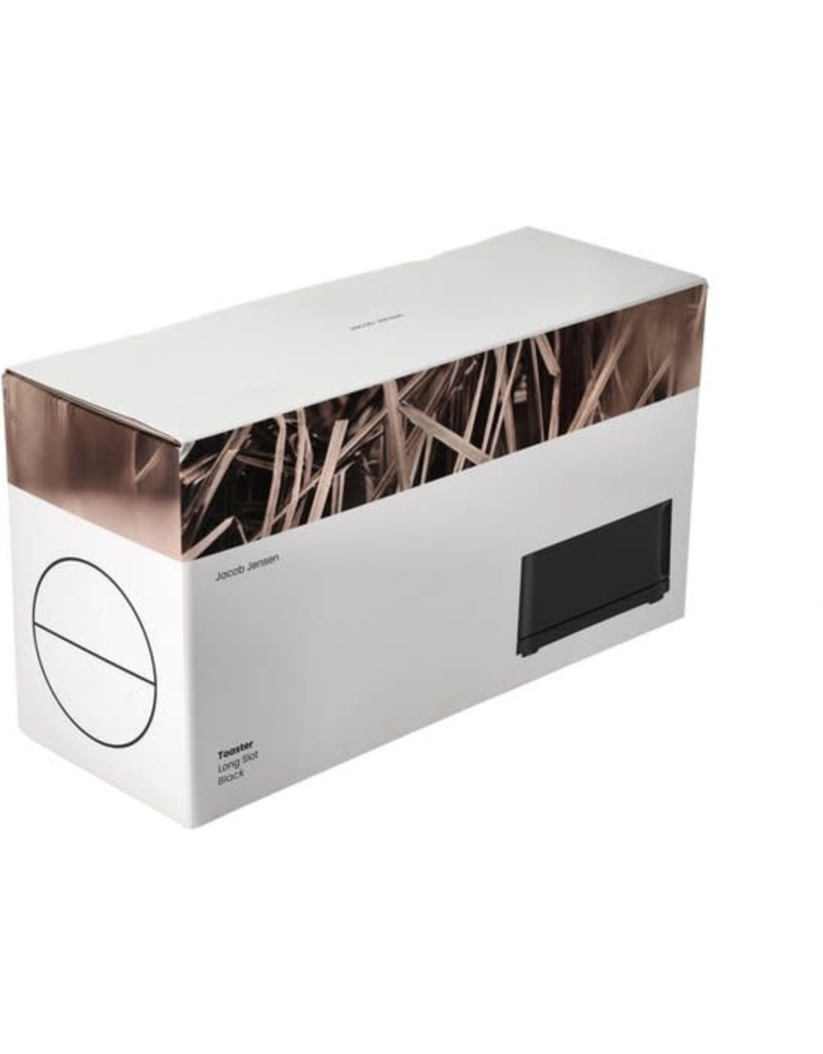 Jacob Jensen Long Slot Broodrooster 41 x 11 x 19,5 cm Black