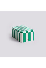 HAY Tin Container-Small-Green and off-white HAY Tin Container-Small-Green and off-white