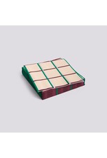 HAY Pattern Napkins-Set of 20 Lunch-Off-white, silver and green braid check HAY Pattern Napkins-Set of 20 Lunch-Off-white, silver and green braid check