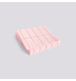HAY Pattern Napkins-Set of 20 Dinner-Light pink and red grid