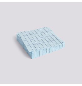 HAY Pattern Napkins-Set of 20 Lunch-Light blue and blue grid