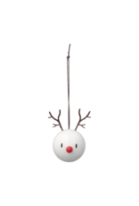 Hoptimist Hoptimist Reindeer Ornament 2 pcs. White