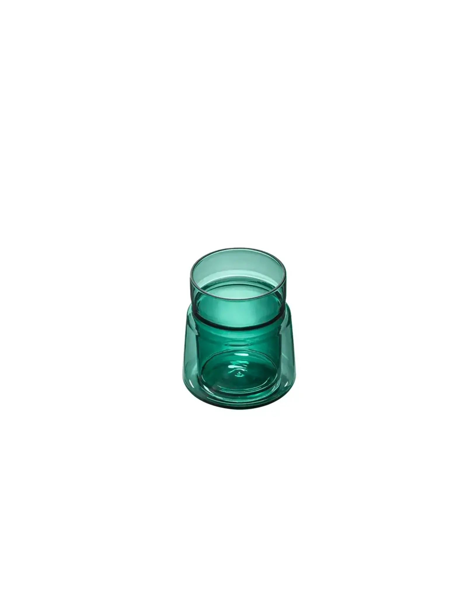 Double Wall Glass Medium 21cl Green