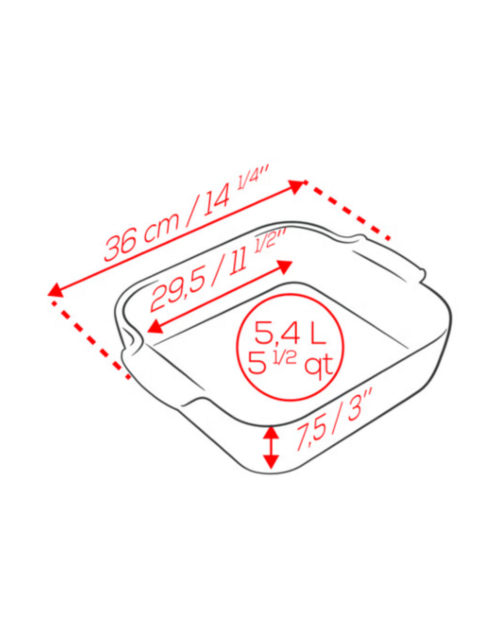 Peugeot France Appolia Schotel Four Céramique Carré Vert Sauge 36 cm - 14.25in
