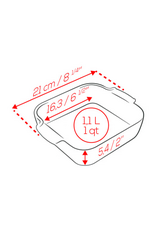 Peugeot France Appolia Schotel Oven Keramisch Vierkant Sagegroen 21 cm - 8.25in