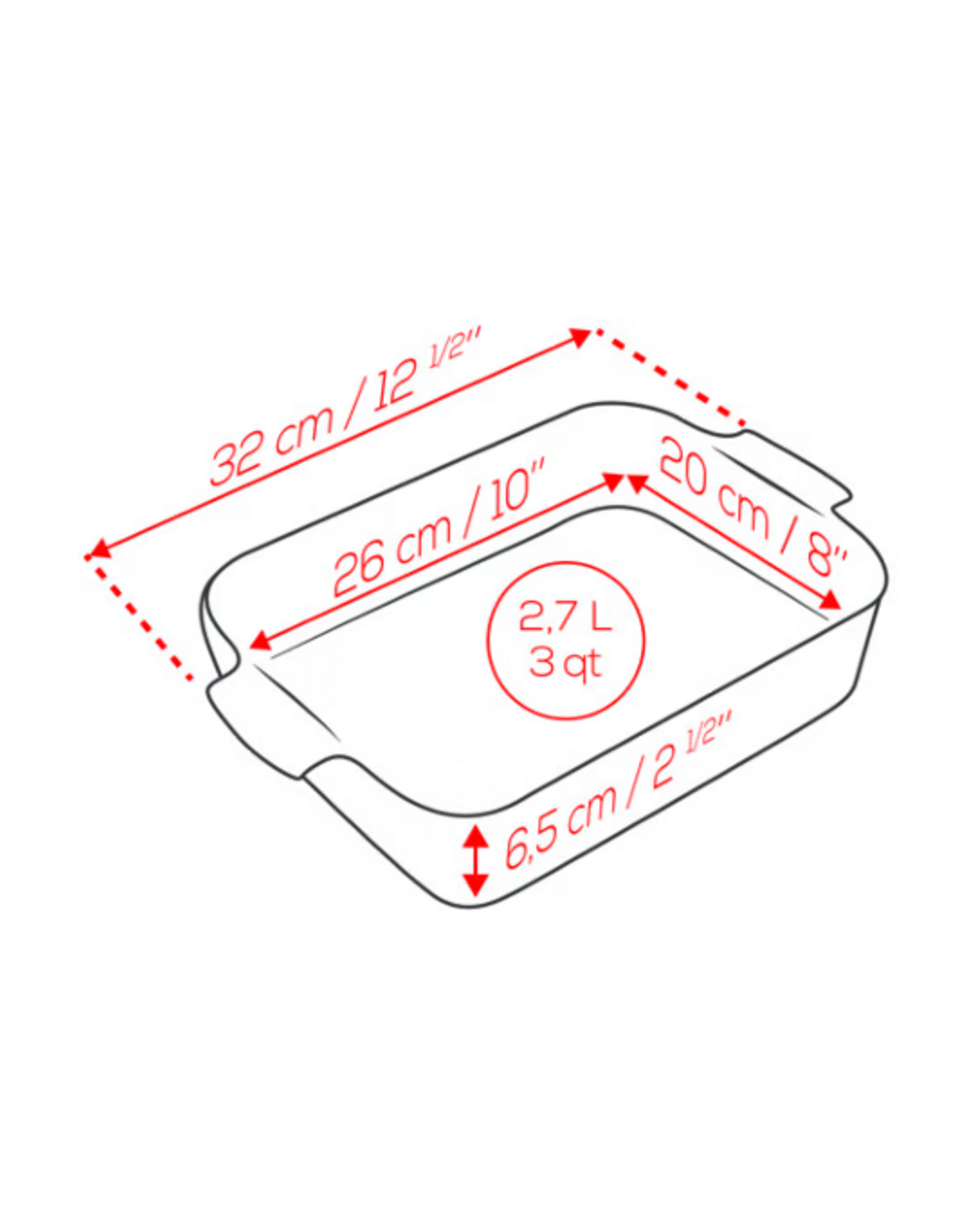 Peugeot France Appolia Schotel Oven Keramiek Rechthoekig Saliegroen 32 cm - 12.5in