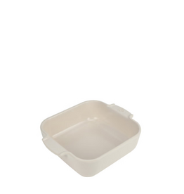 Peugeot France Appolia Vierkante keramische ovenschaal ecru 21 cm