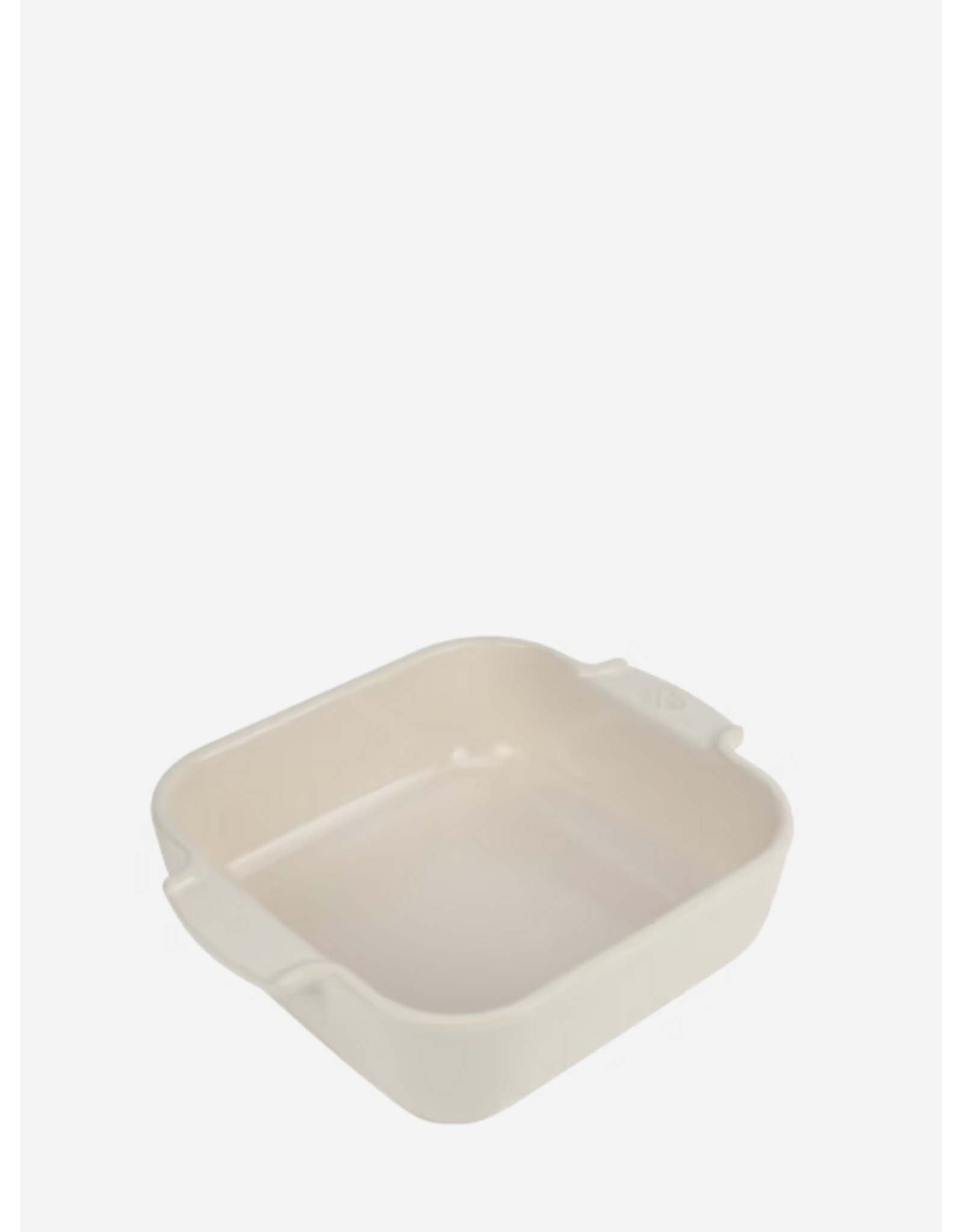 Peugeot France Appolia Vierkante keramische ovenschaal ecru 21 cm