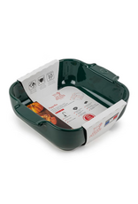 Peugeot France Appolia Vierkante keramische ovenschaal bosgroen 21 cm