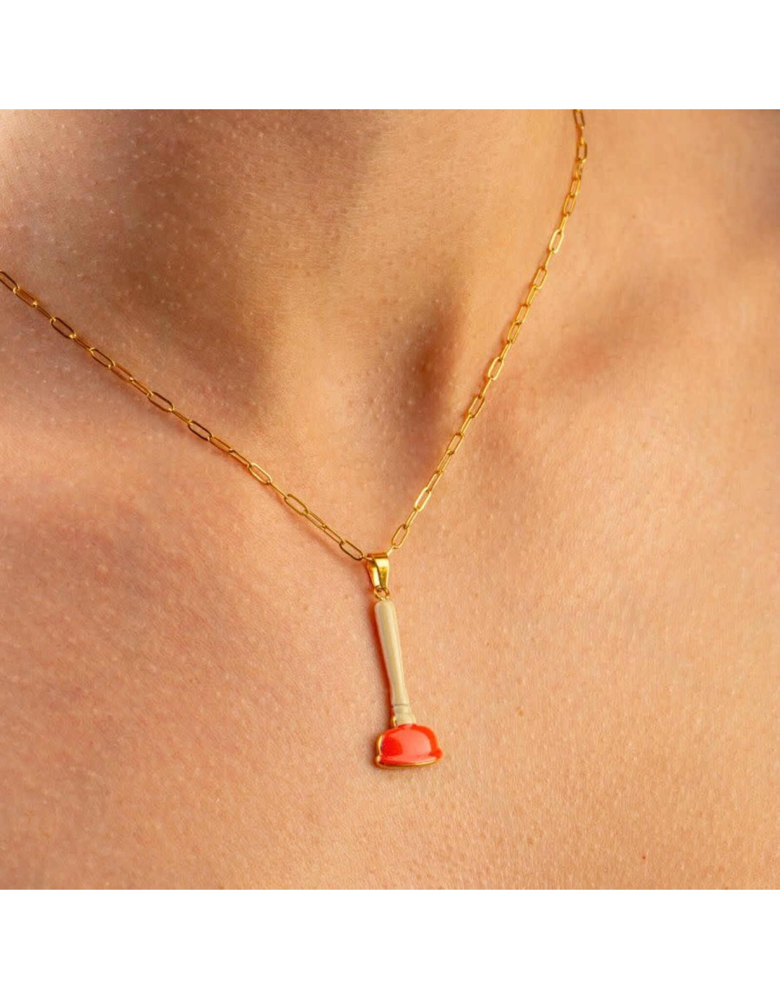 Seletti SINK PLUNGER Necklace with pendant