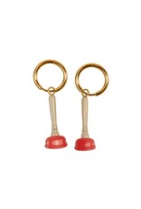 Seletti SINK PLUNGER dangling earrings