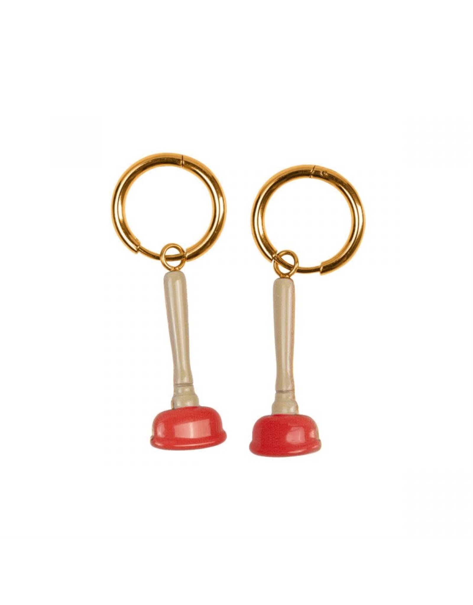 Seletti SINK PLUNGER dangling earrings