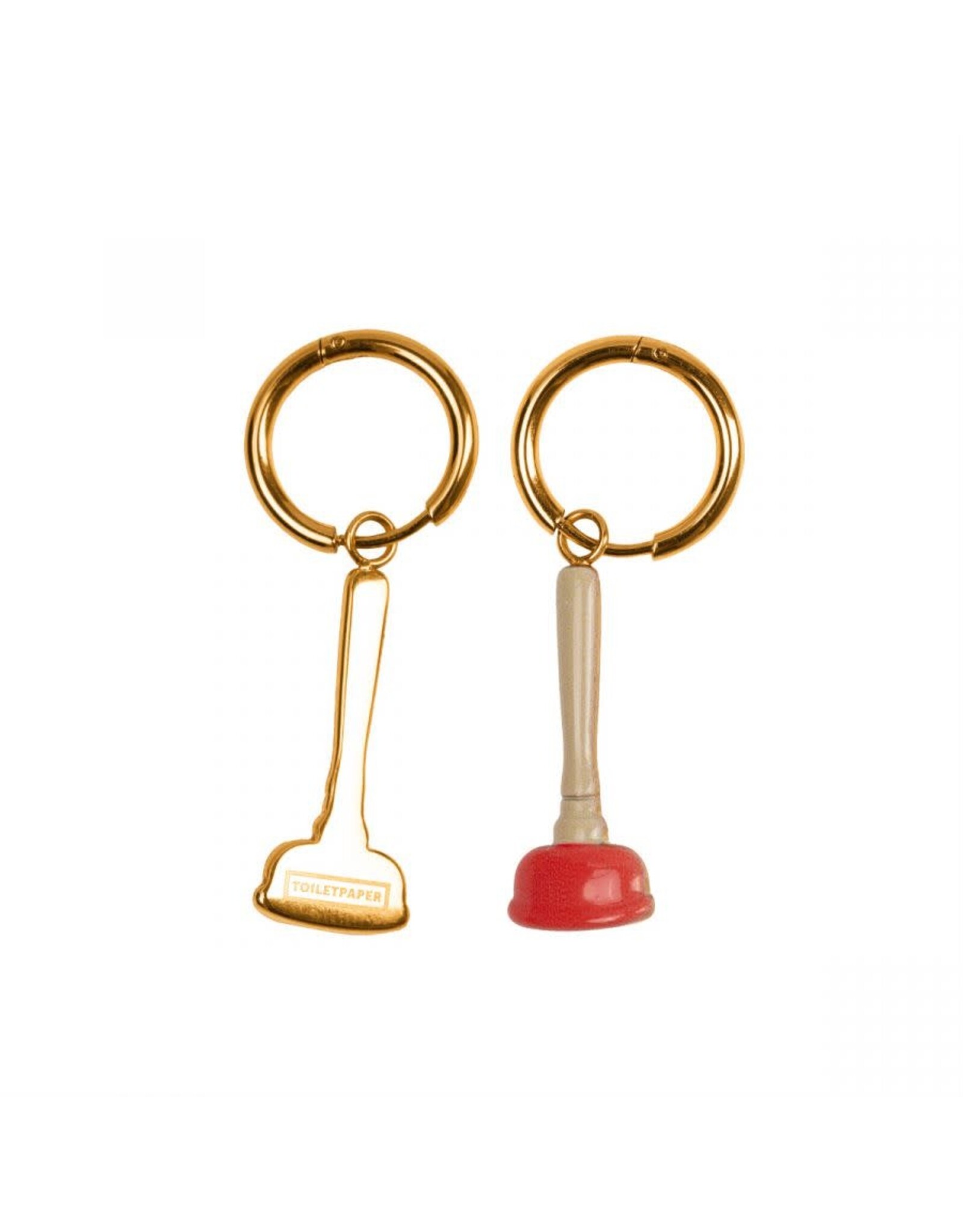 Seletti SINK PLUNGER dangling earrings