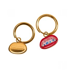 Seletti SHIT dangling earrings - Toiletpaper Jewels