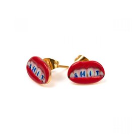 Seletti SHIT stud earrings - Toiletpaper Jewels