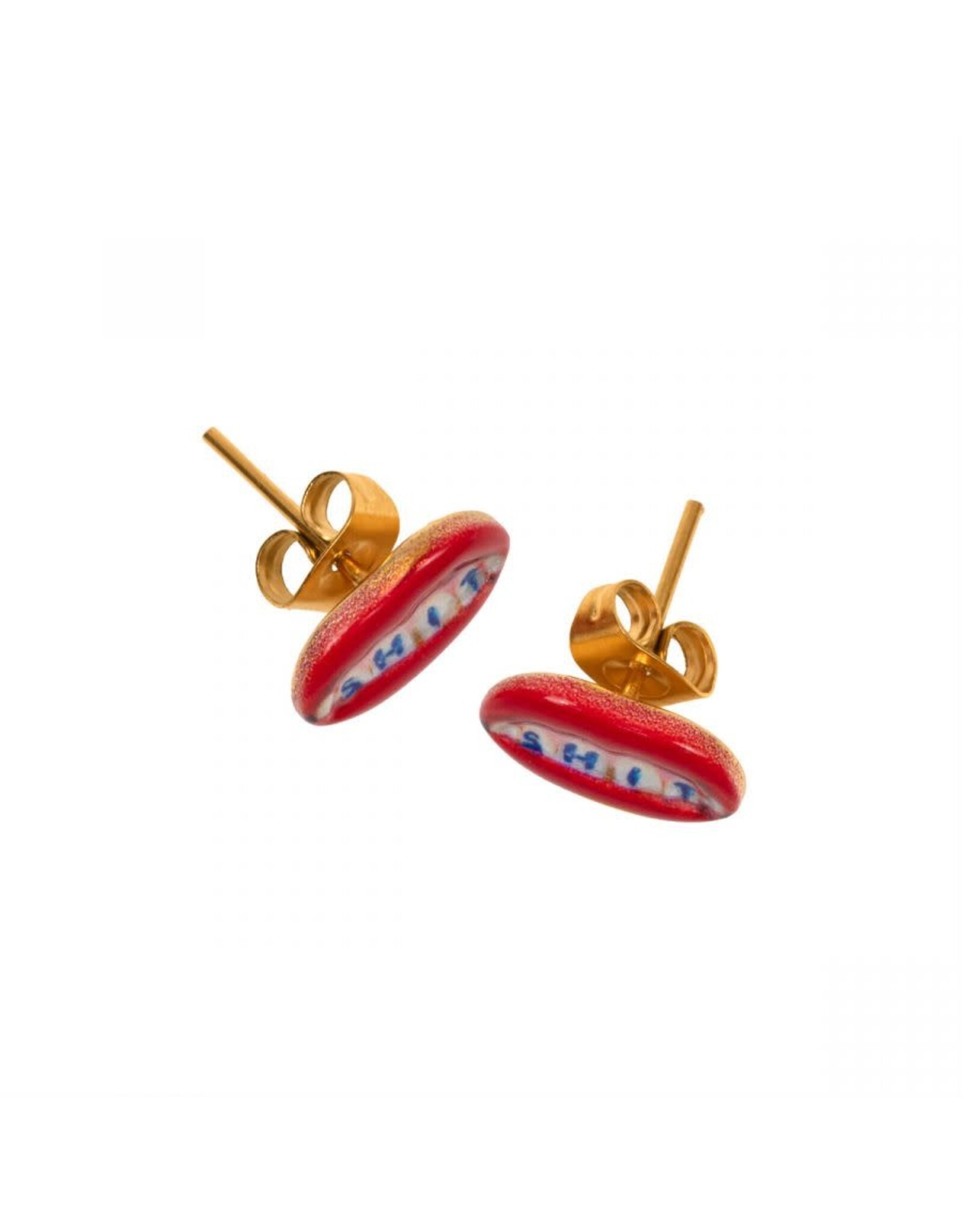 Seletti SHIT stud earrings - Toiletpaper Jewels