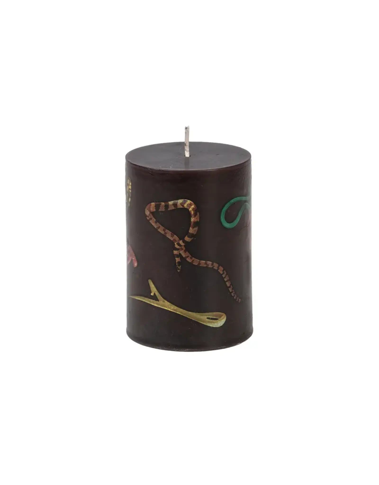 Seletti Large candle SNAKES BLACK