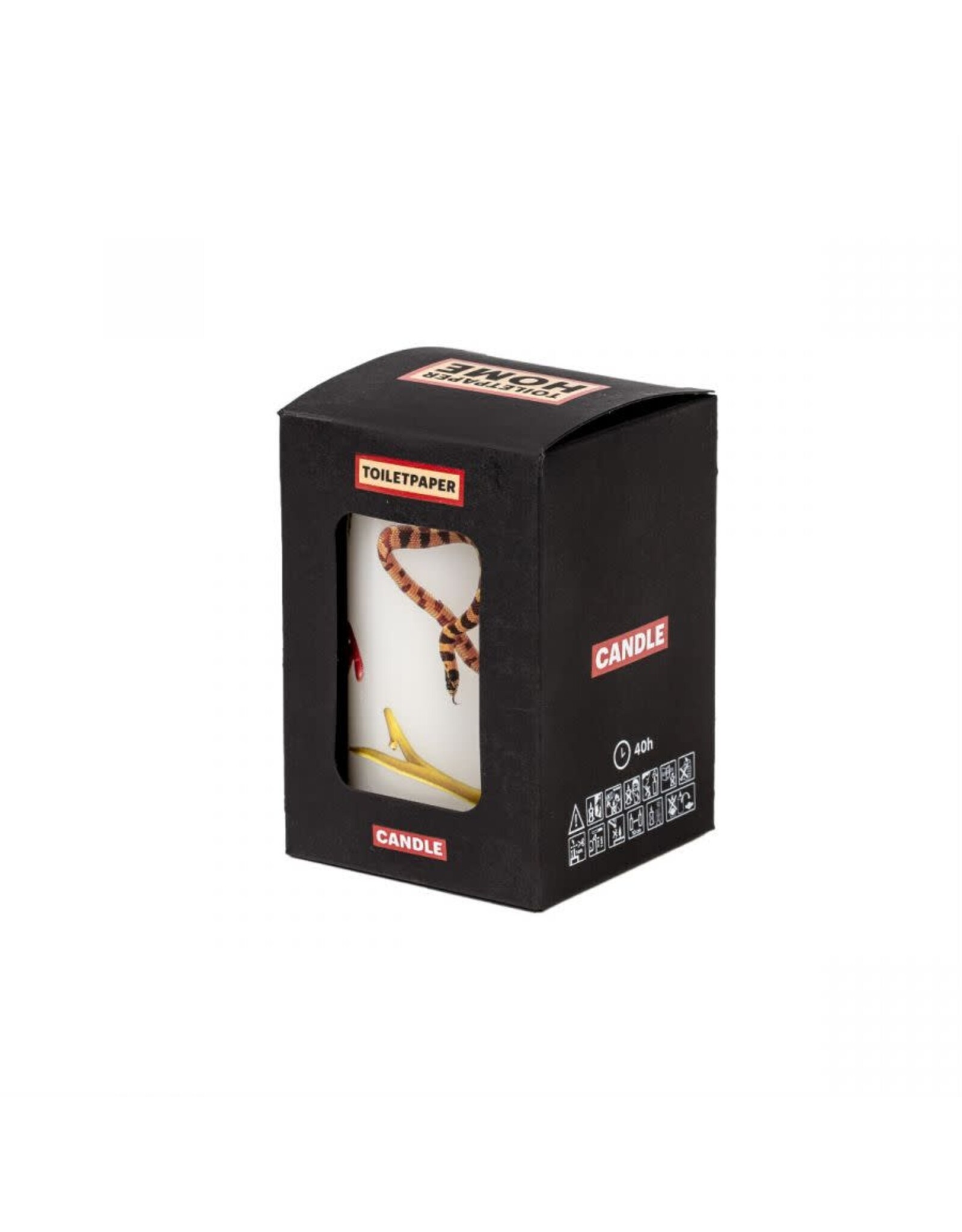 Seletti TOILETPAPER Large Candle SNAKES WHITE
