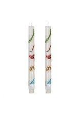 Seletti TOILETPAPER Set of 2 Stem Candles SNAKES WHITE
