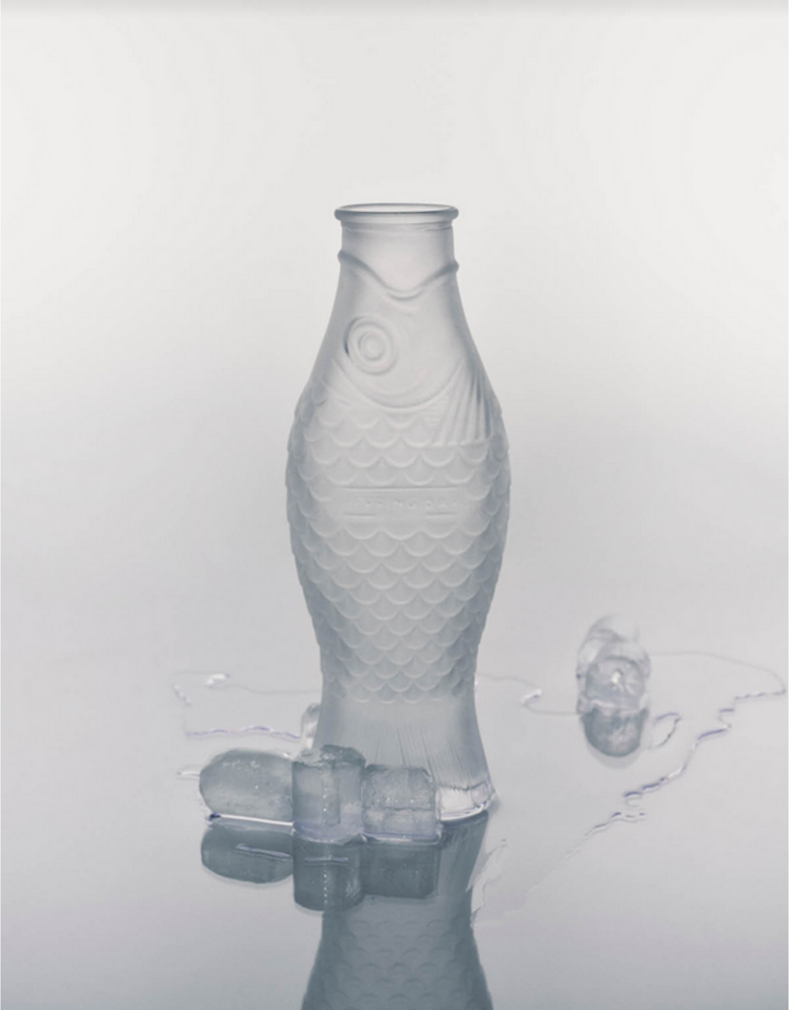 Serax Carafe Frosted White Fish & Fish