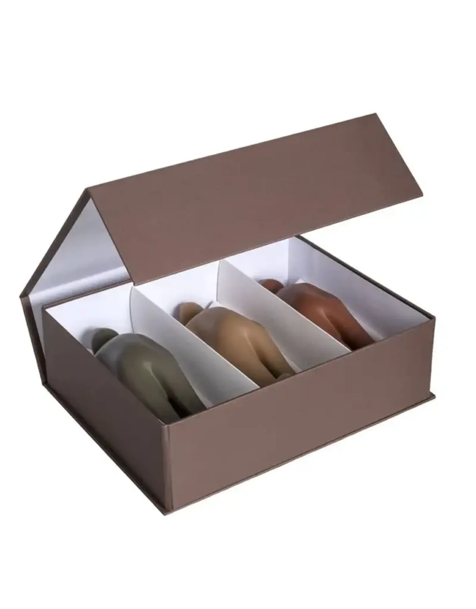 GARDECO The Visitor Mini - Giftbox 1 - Verde Oliva + Taupe + Brown