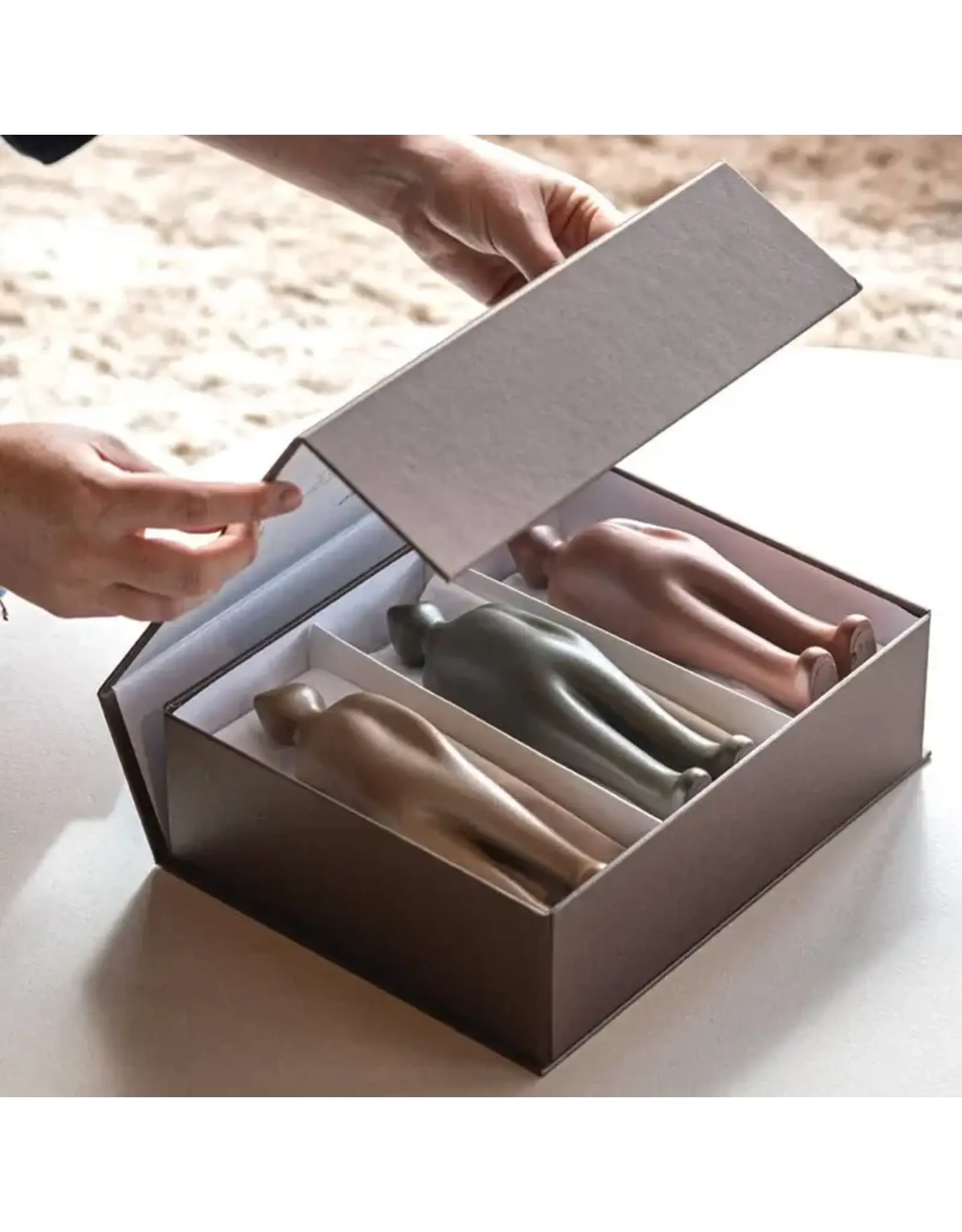 GARDECO The Visitor Mini - Giftbox 1 - Verde Oliva + Taupe + Brown