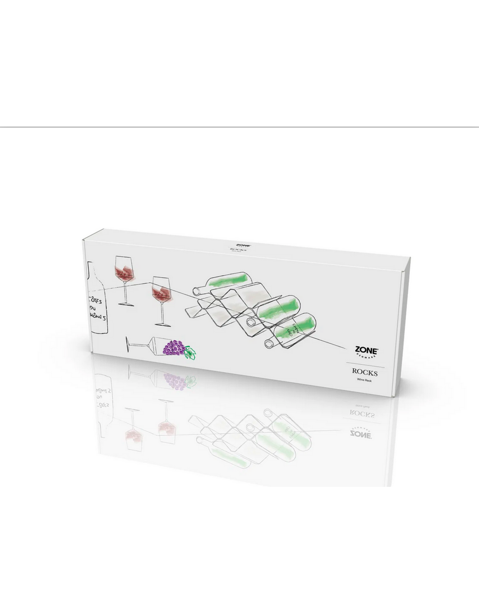 ZONE Denmark Zone Rocks Wine rack 51.3 x 20 x 16.9 cm Warm Grey