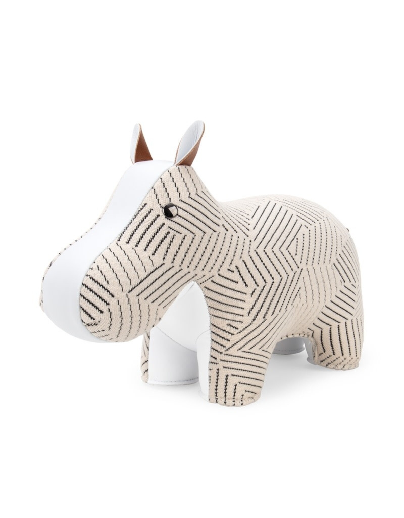 Zuny Zuny Bookend, 1kg, Hippo K-Razzle D, white