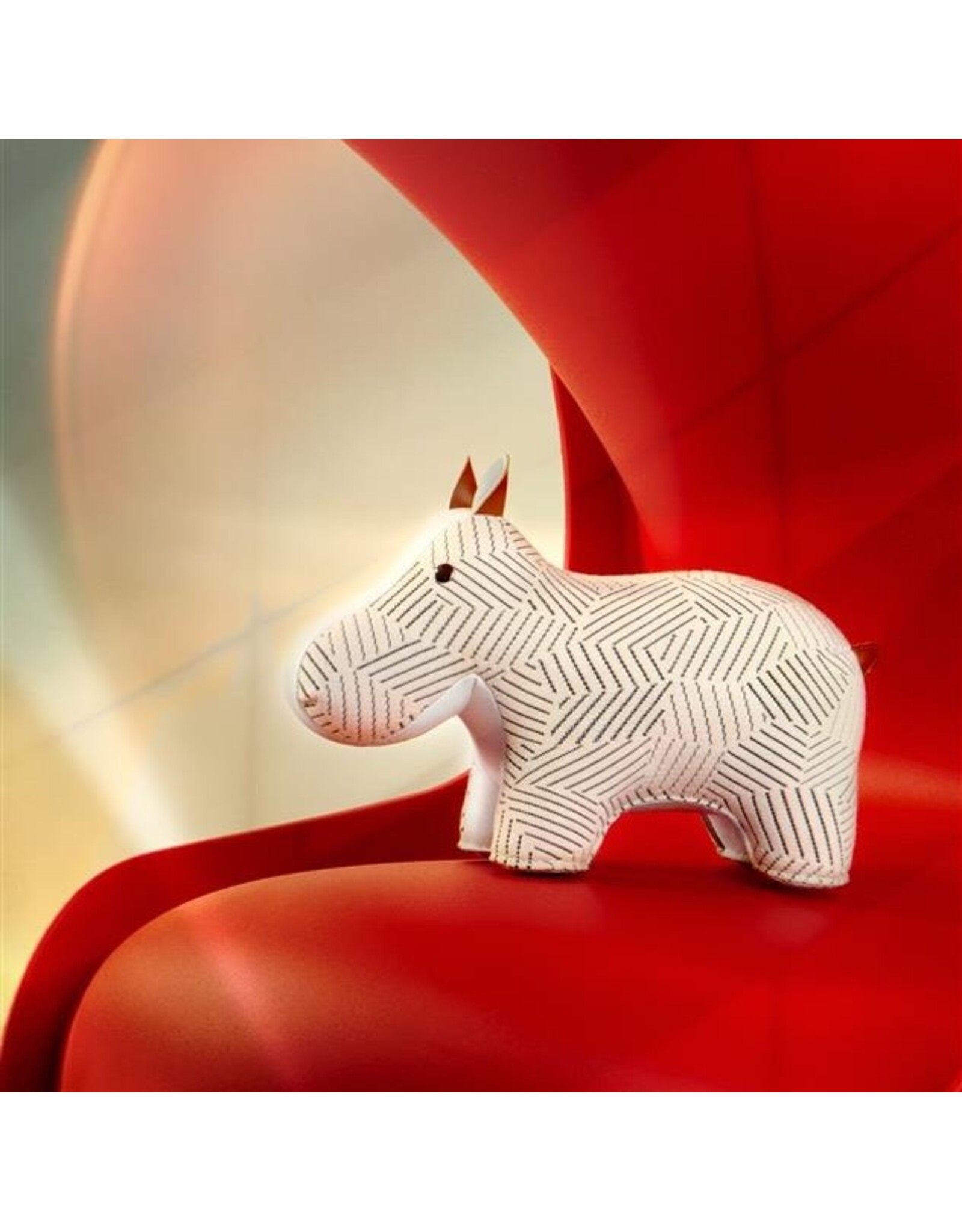 Zuny Zuny Bookend, 1kg, Hippo K-Razzle D, white