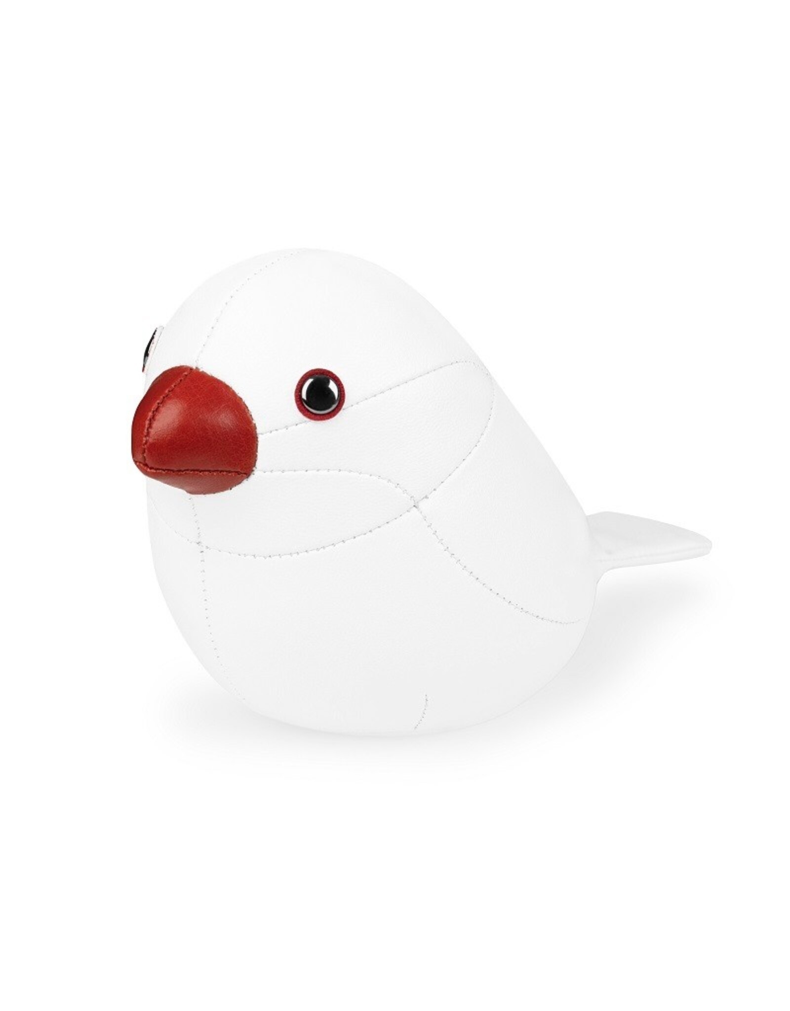 Zuny Zuny Paperweight, 0.25kg, Java Sparrow, white & red